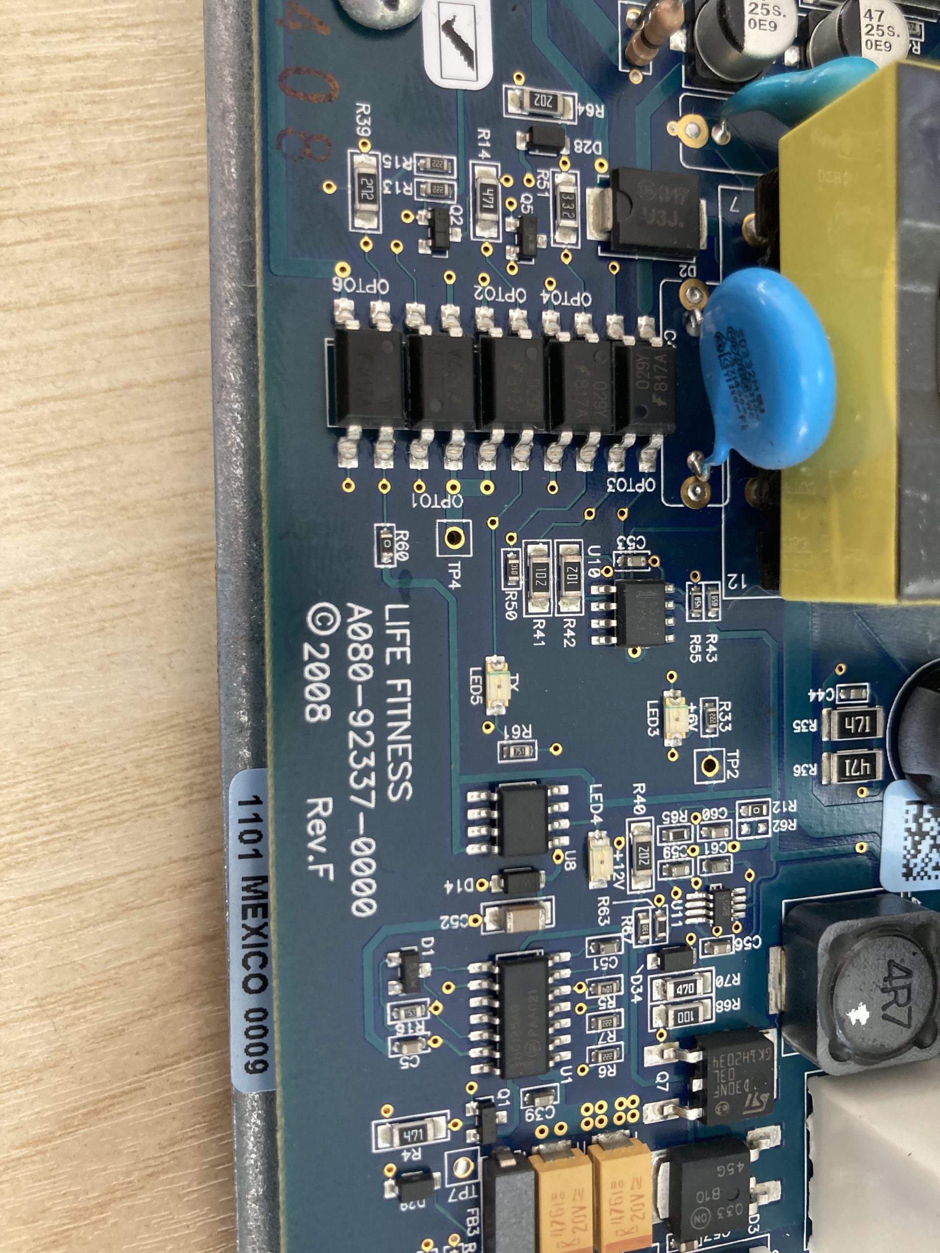 Life Fitness 95x Crosstrainer Control Board A080-92337-0000 B0080/B0081/B0082/B0083/B0095/B0122/B0123/B0124/A137